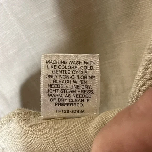 Pendleton Beige Linen Zip-Up Jacket - Picture 5 of 5